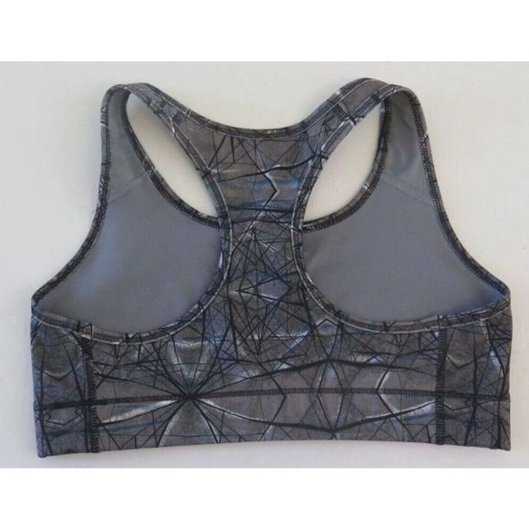 Nike Pro 575631 010 Women's Sz S Black Printed Dri-Fit Medium Support Sports Bra - Picture 2 of 2